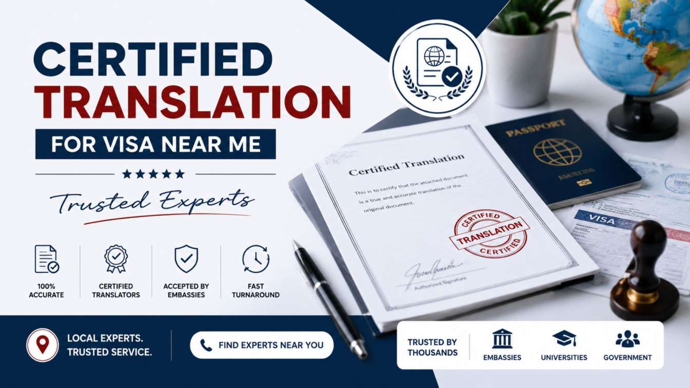Certified Translation for Visa Near Me – Trusted Experts